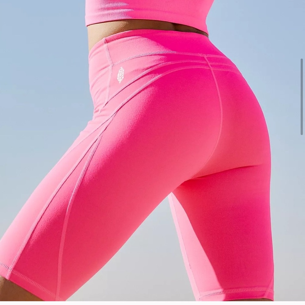 Free People Movement - High Rise Biker Baby Shorts